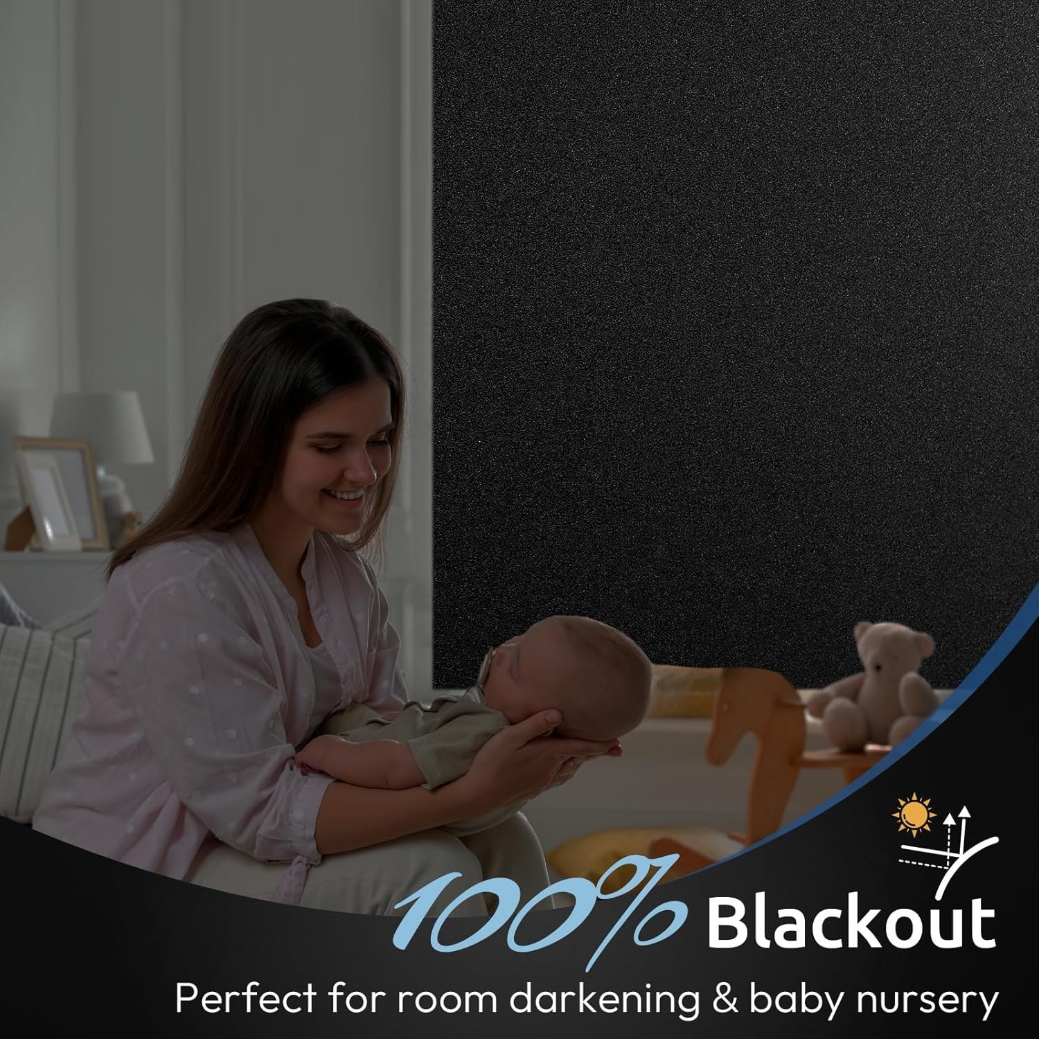 Removable Blackout Window Film – Easy Static Cling, Light Blocking Solution
