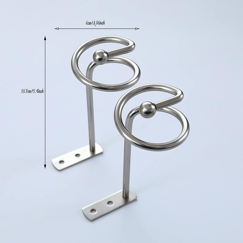 Heavy Duty Vintage Curtain Holdback Metal Mounting Hardware Classic Design New