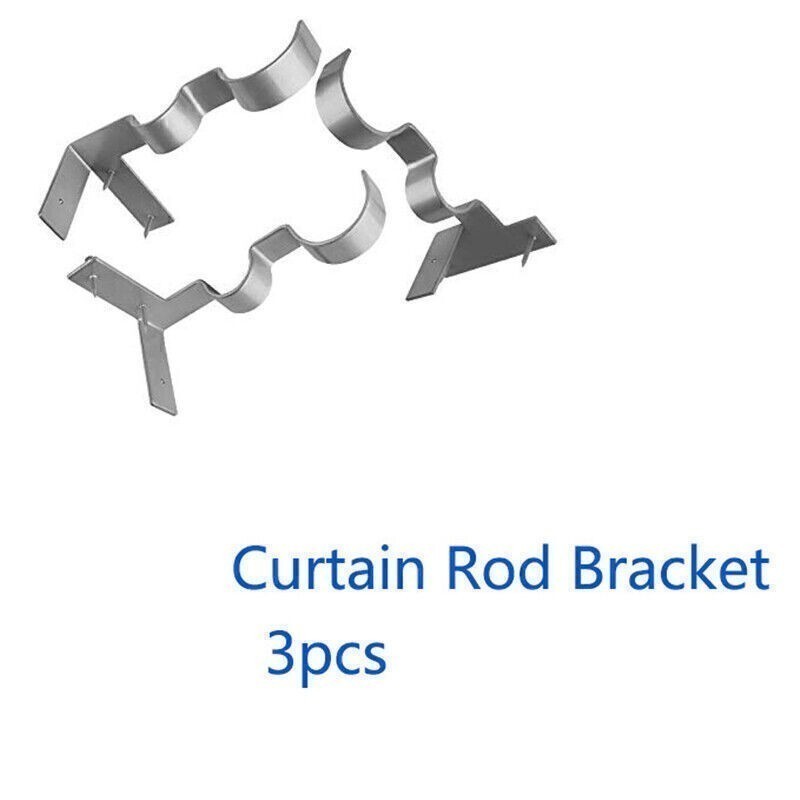 2 Double Hang Curtain Rod Holders Bracket Into Window Frame Curtain Rod Brackets