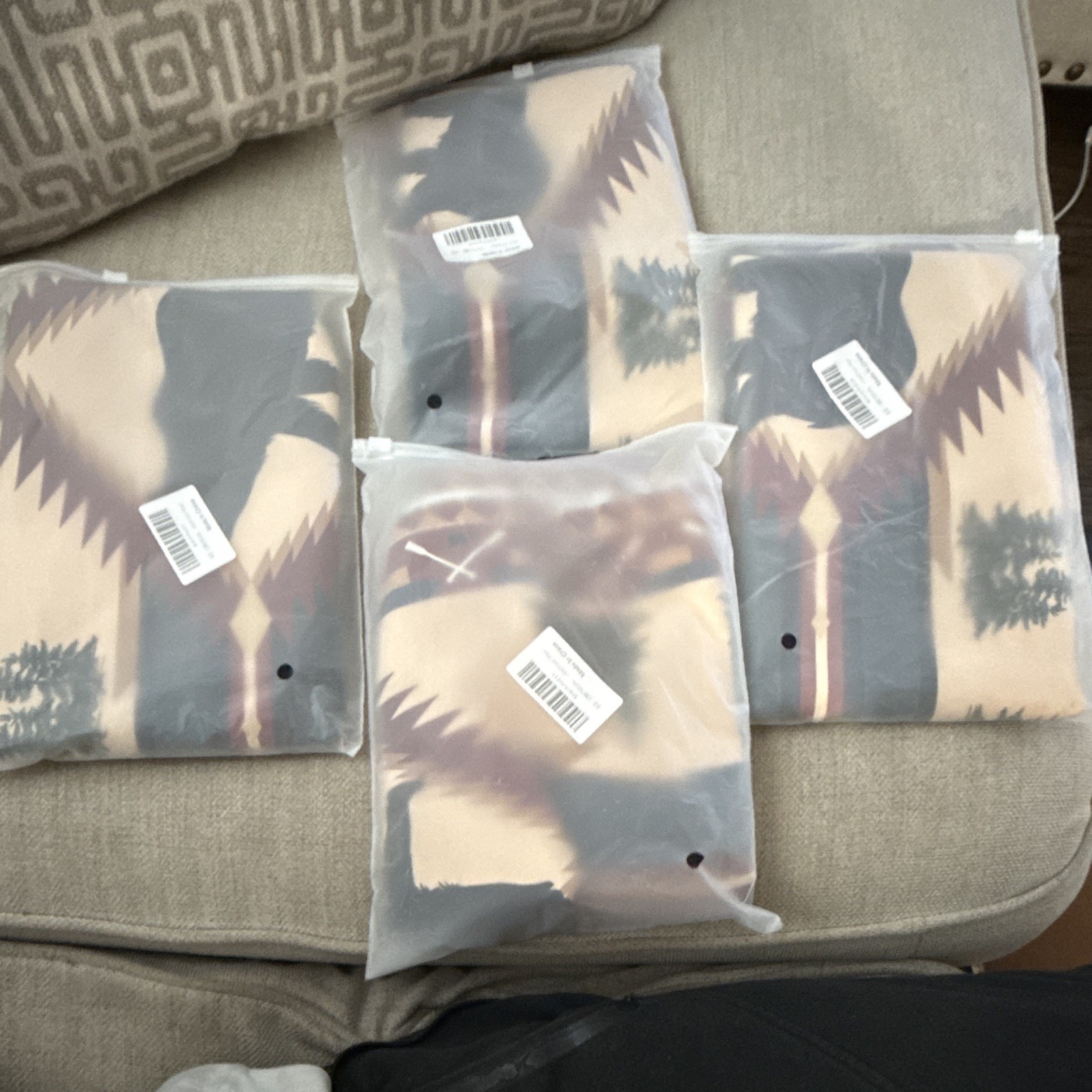 Southwestern Rustic Window Valance 4 Pack 51×18 Polyester Rod Pocket Opaque