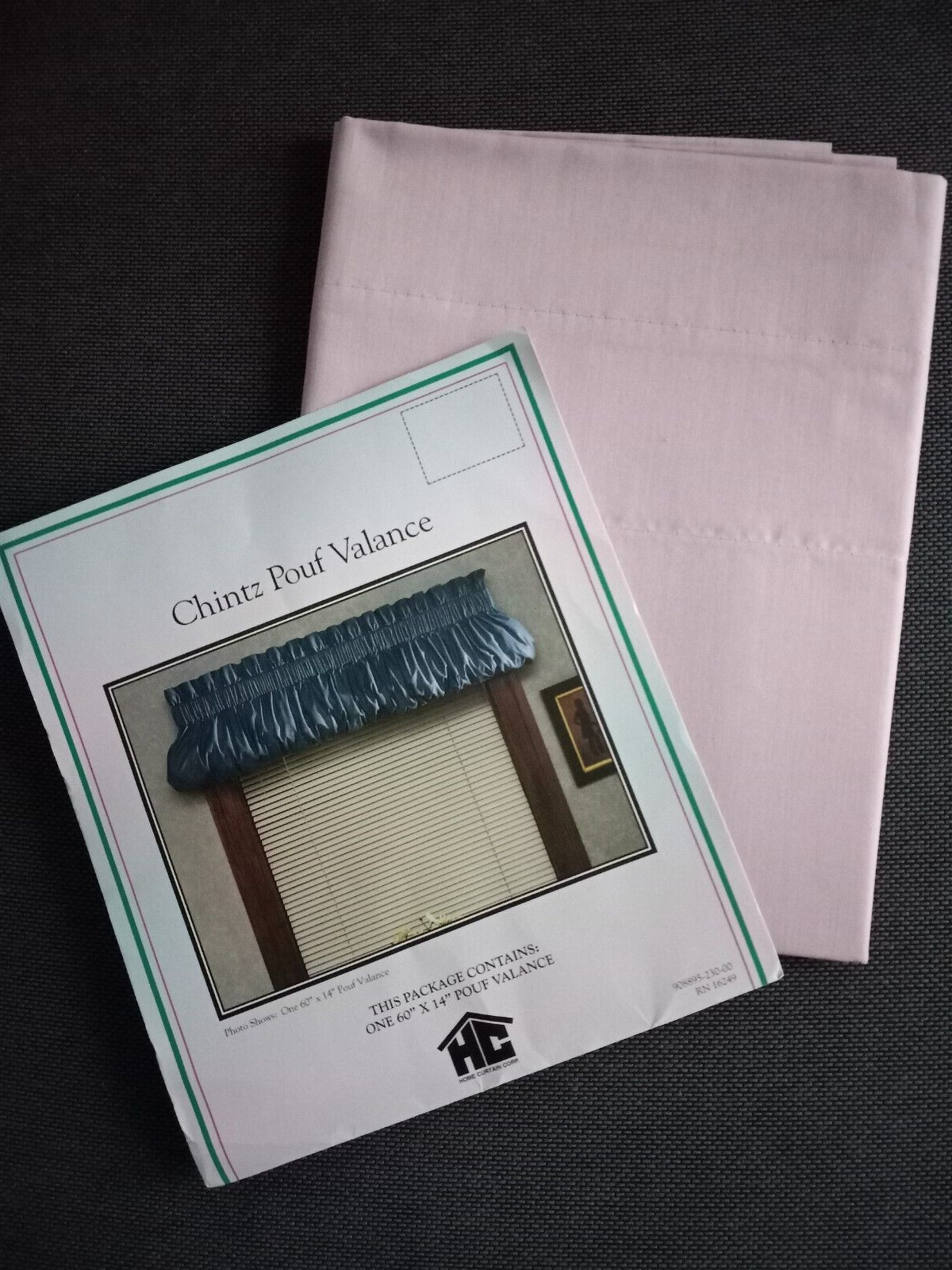 Chintz Pouf Valance 60″ l x 14″ w 70% Poly-30% Cotton Soft Pink USA