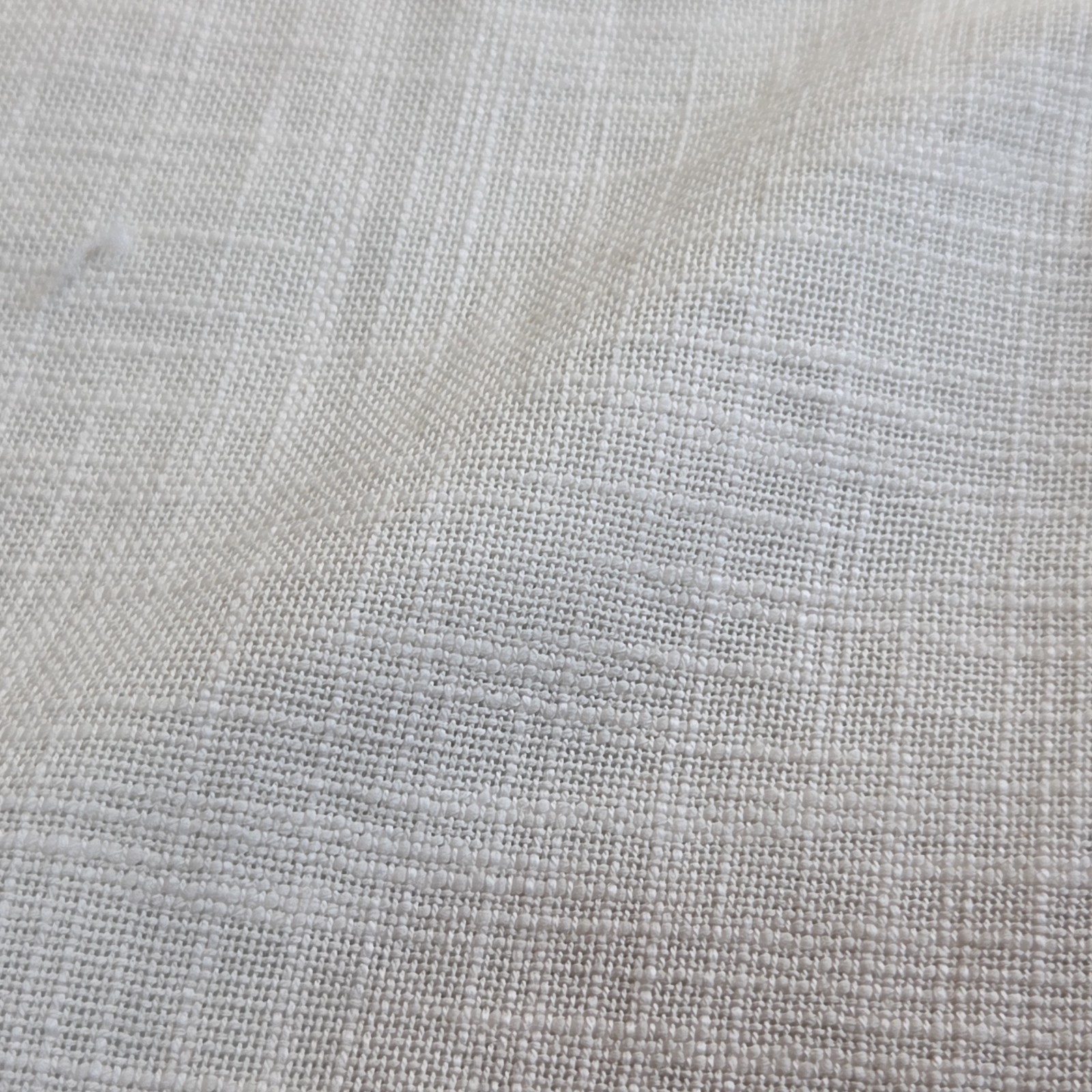 Quince Textured Cotton Room Darkening Curtain Panel Ivory 48×108 Single