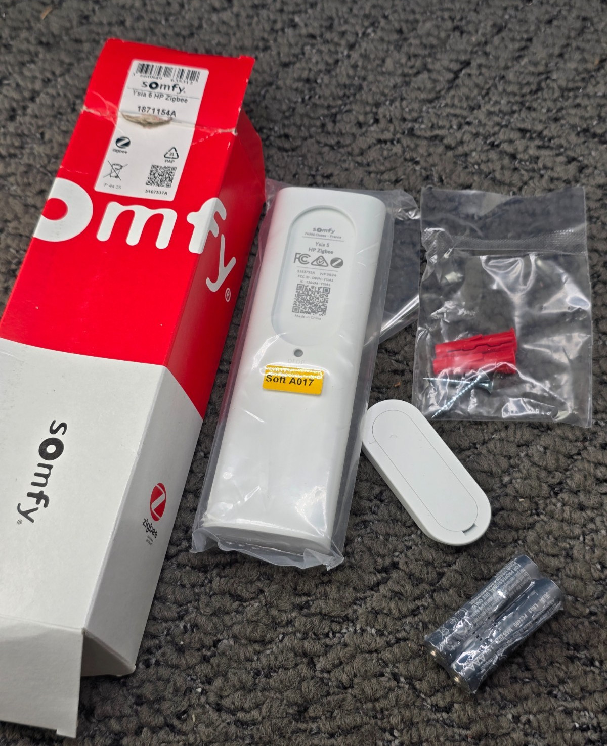 Somfy 1871154A: Ysia 5 Channel Zigbee Remote Control Replacement