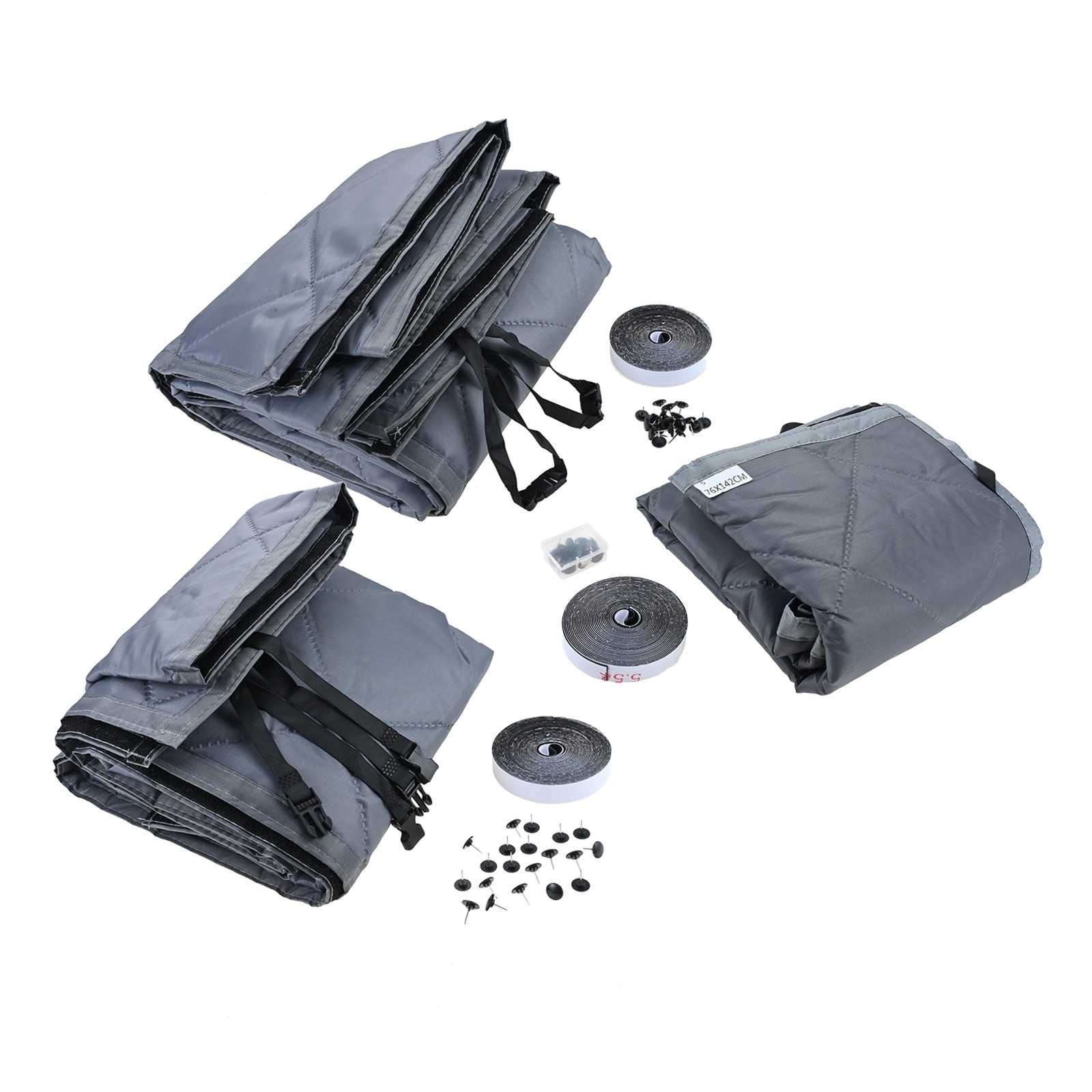 Heavy Duty Window Insulation Kit Fit Most Window for Keep Heat Grey