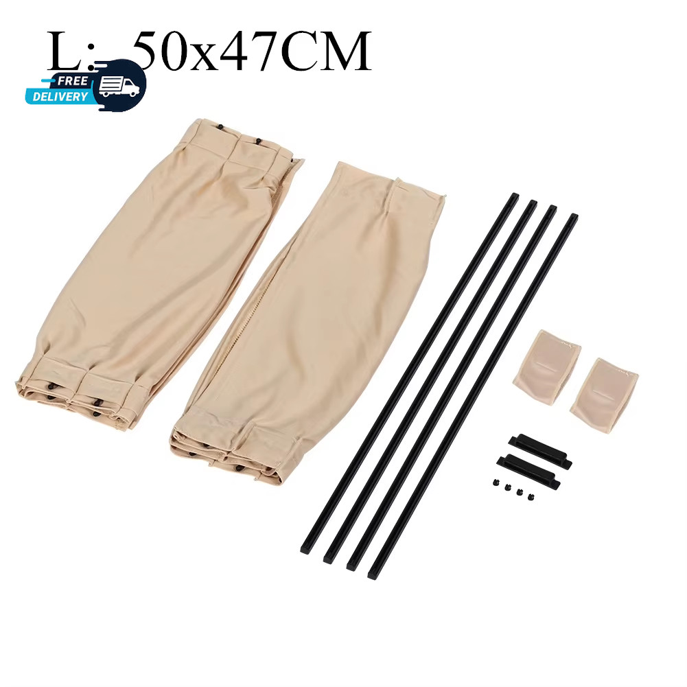 2pcs Universal Car Side Window Curtains – Foldable UV Protection Sunshade – NEW