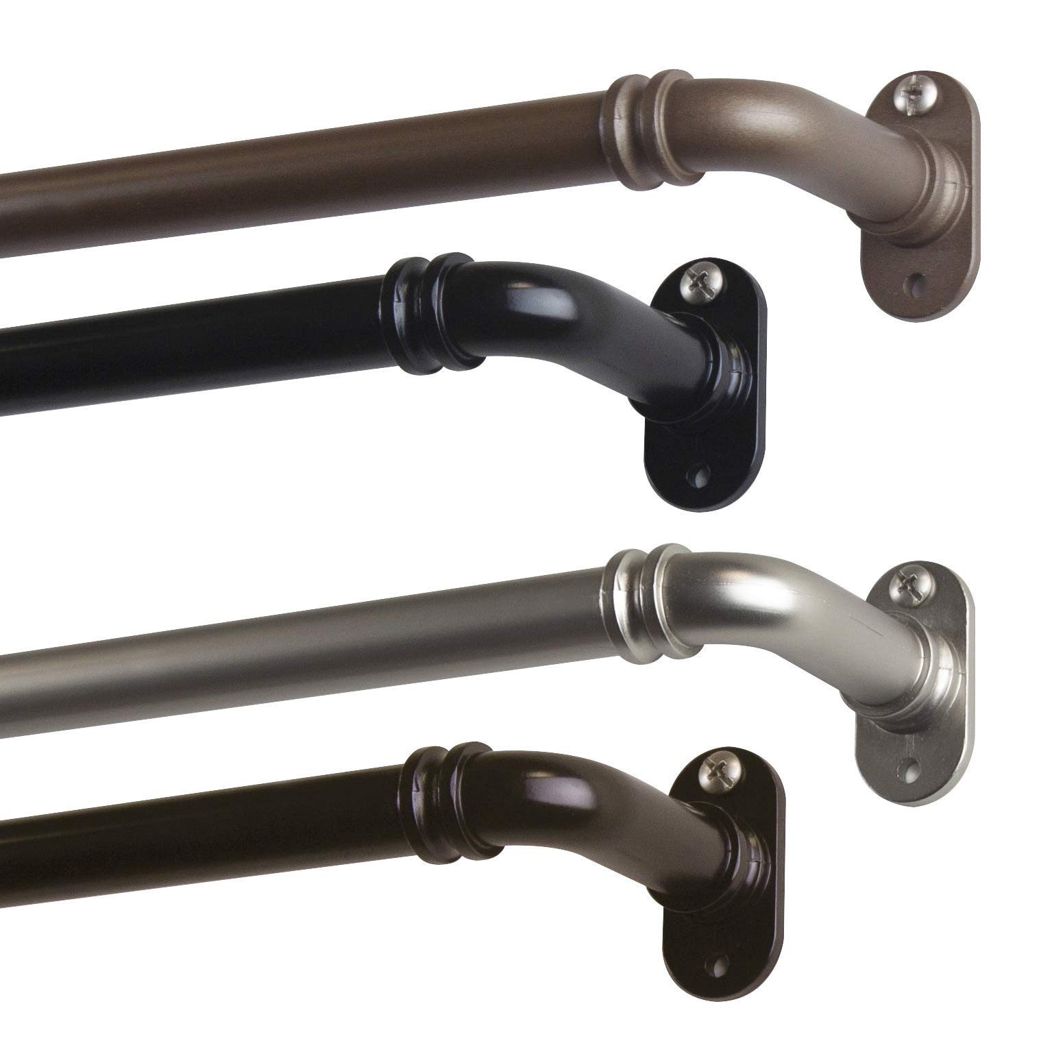 5/8″ Blackout Curtain Rod 2848 Inch Antique Brass Adjustable Window 1 PCS