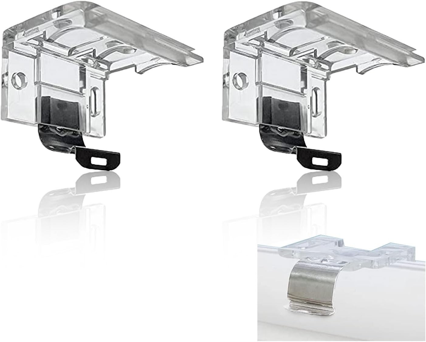 2 PCS Replacement Brackets for Cordless Blinds Mounting Bracket with Metal Clip