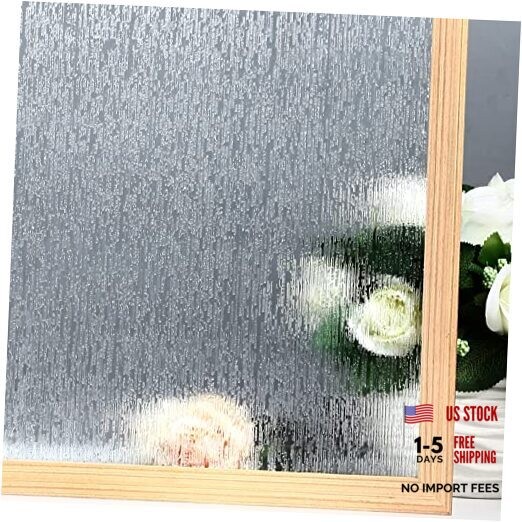 Rain Glass Window Film Privacy Static Window Clings 17.7 x 78.7 inches