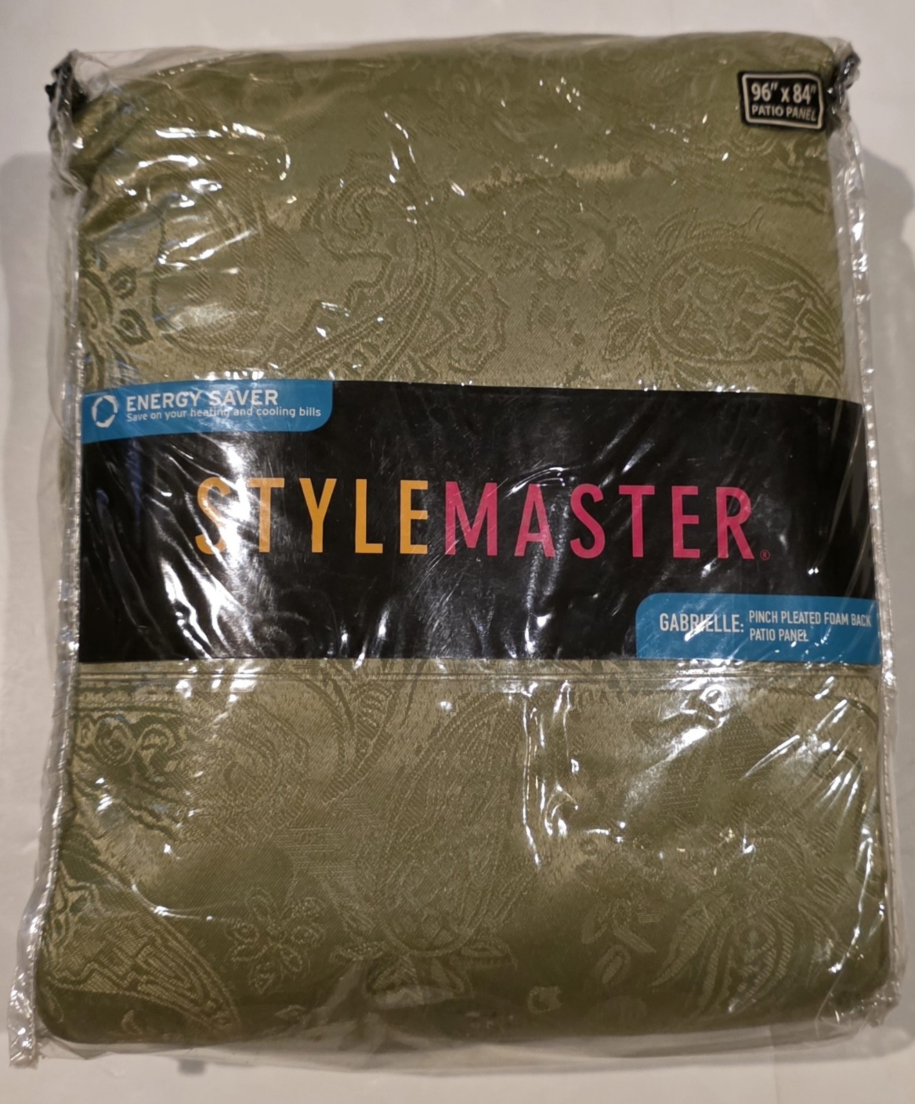 Stylemaster Gabrielle Pinch Pleated Foam Back Drape Sage Green 96 ” X 84 “