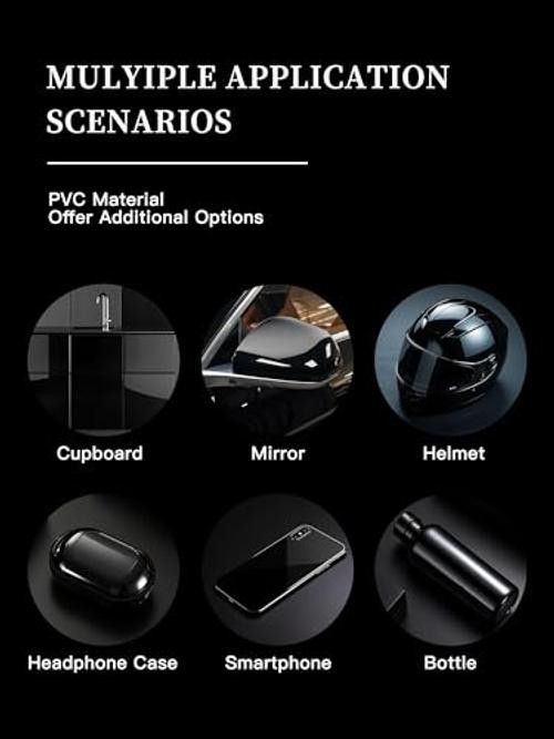 Gloss Black 5ft x 5ft Vinyl Wrap Roll for Car Body