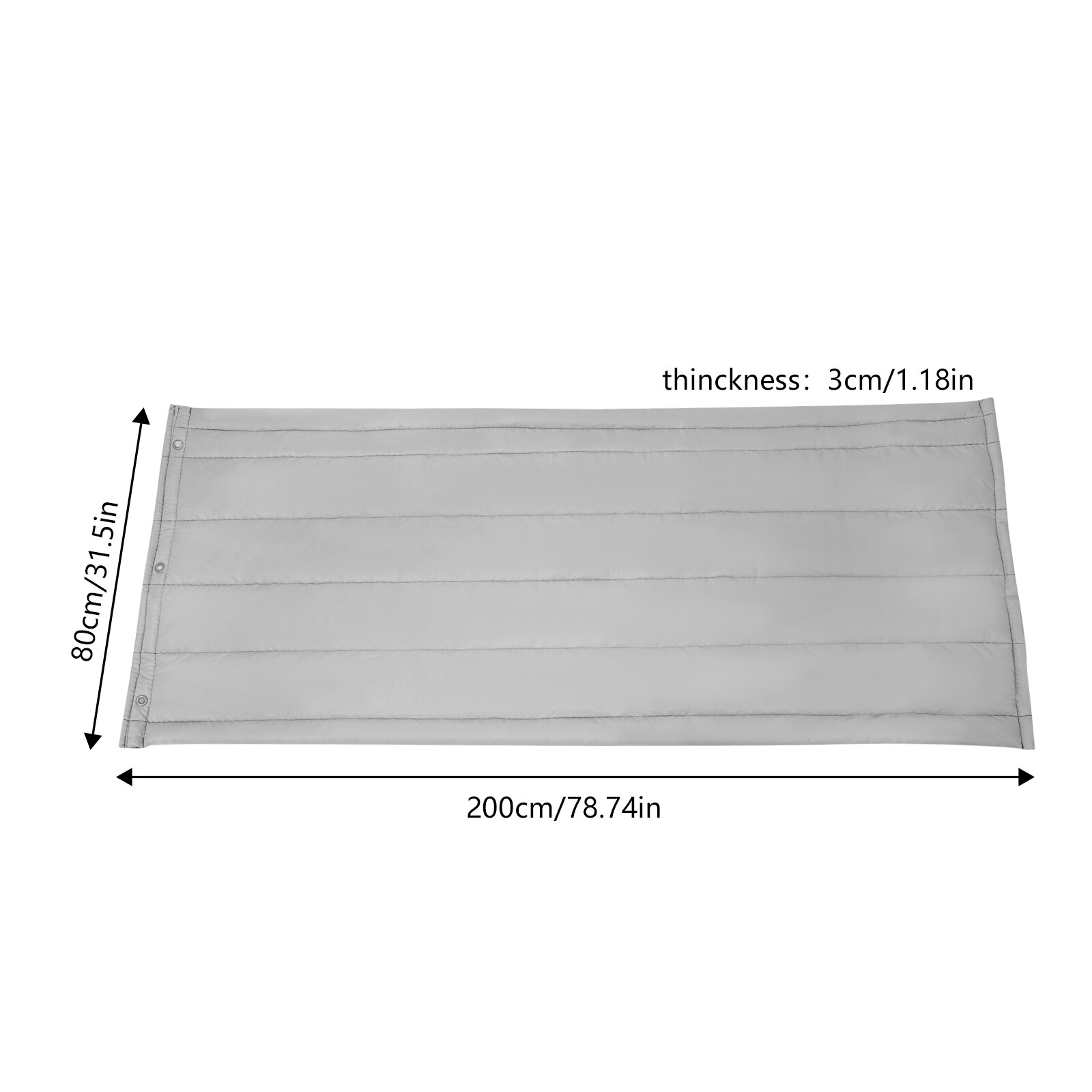 31.5*78.74 In Thermal Insulated Door Curtain Winter Doorway Cover Screen