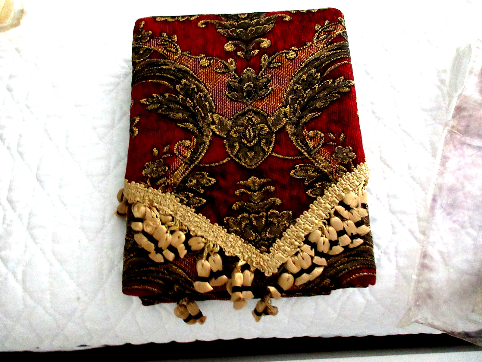 Croscill Red Regent Style # 9399 ASCOT VALANCE 40” W X 27” L ONE