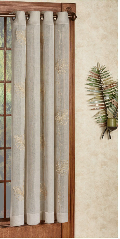Islander Semi Sheer Grommet Curtain Panel Natural