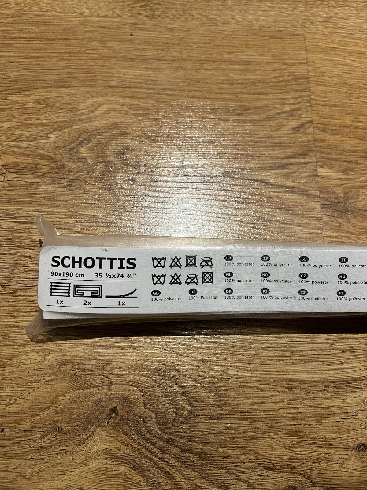 NEW SEALED IKEA SCHOTTIS 90x190CM WHITE PLEATED BLINDS 202.422.82