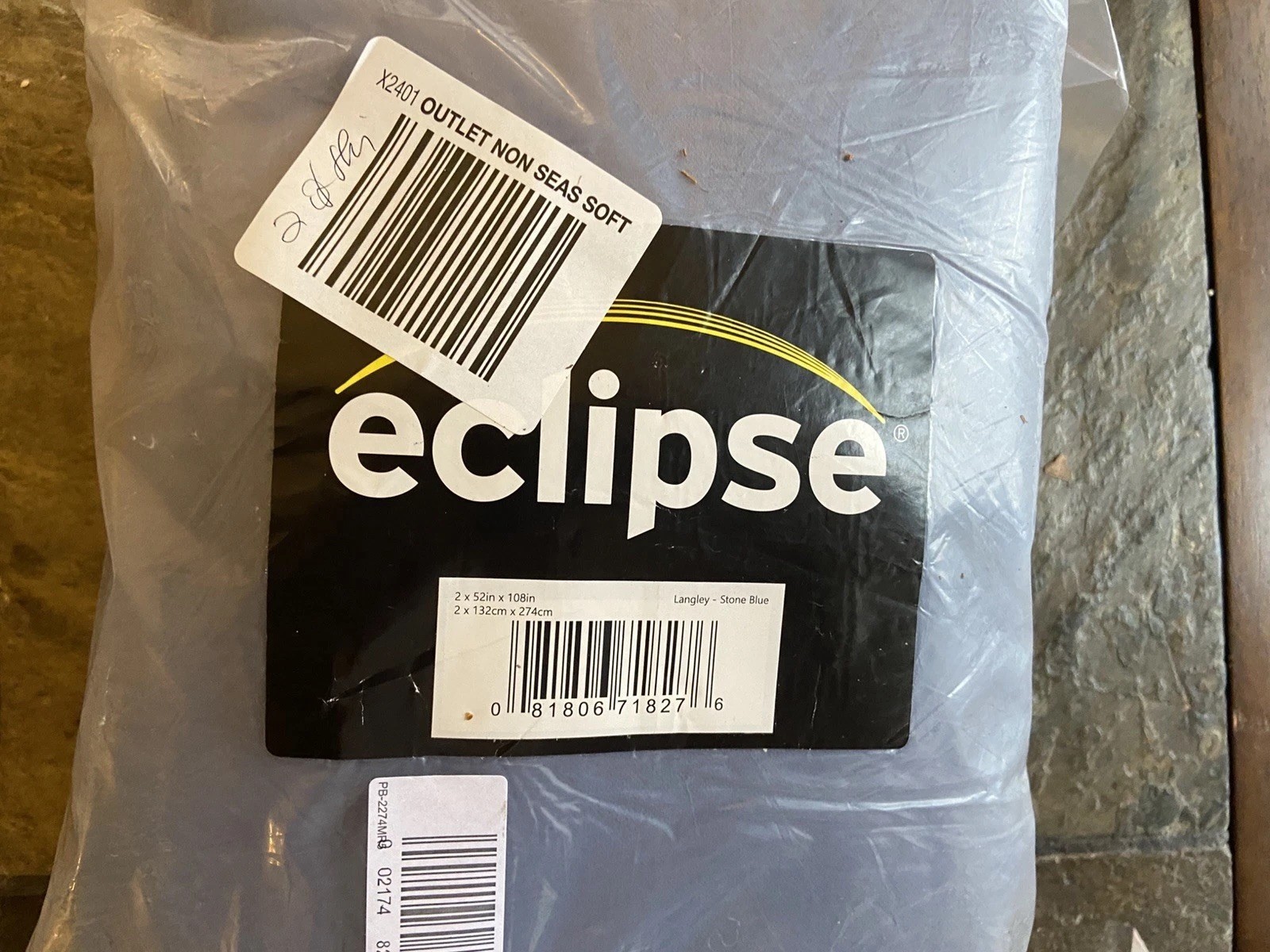 Two 52×108 Eclipse Stone Blue