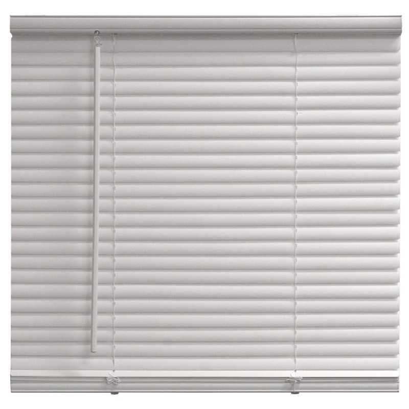 Mainstays 1″ Cordless Vinyl Light Filtering Blinds, 1-Piece, White,30″ W x 64″ L
