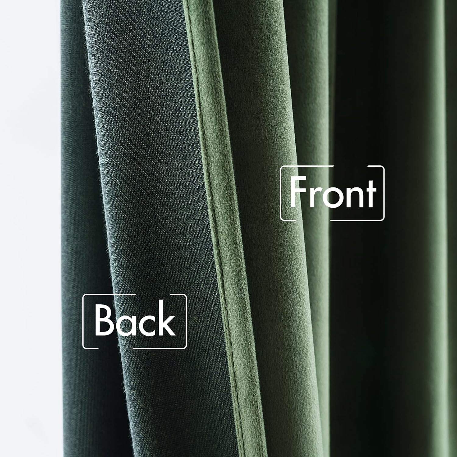Velvet Curtains 63 Inch Length 2 Panels – Luxury Blackout Curtains