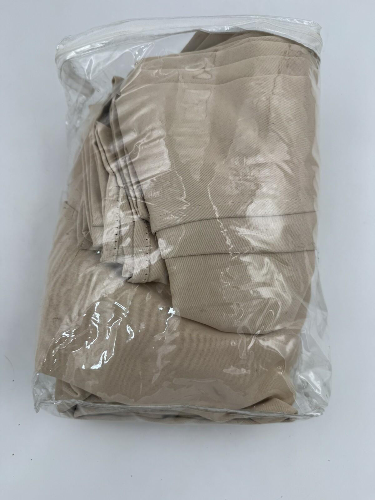 Beige 2 Panel Blackout Curtains Grommet Polyester 84” x 50″ Energy Efficient