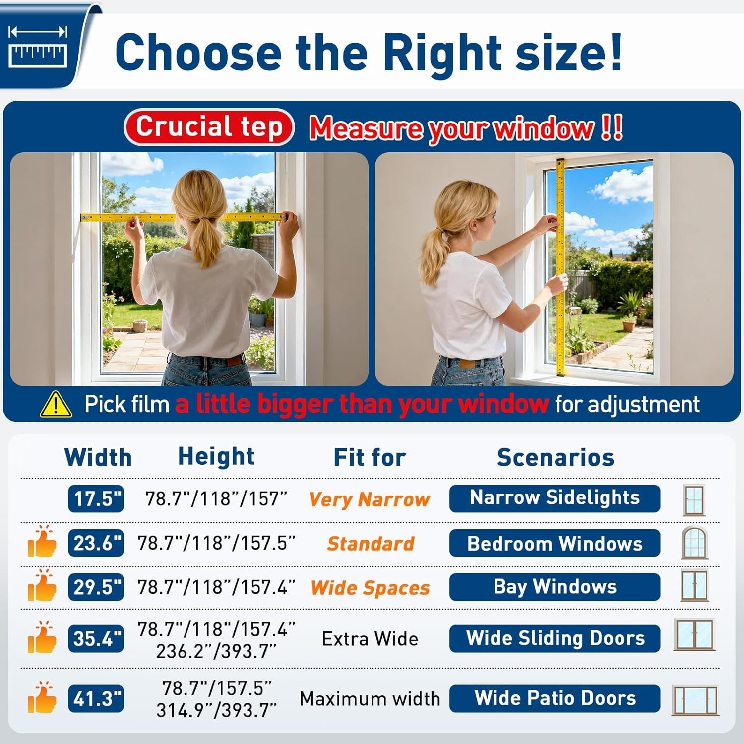 Daytime Reflective Window Design, 88% UV Protection – Easy DIY Installation