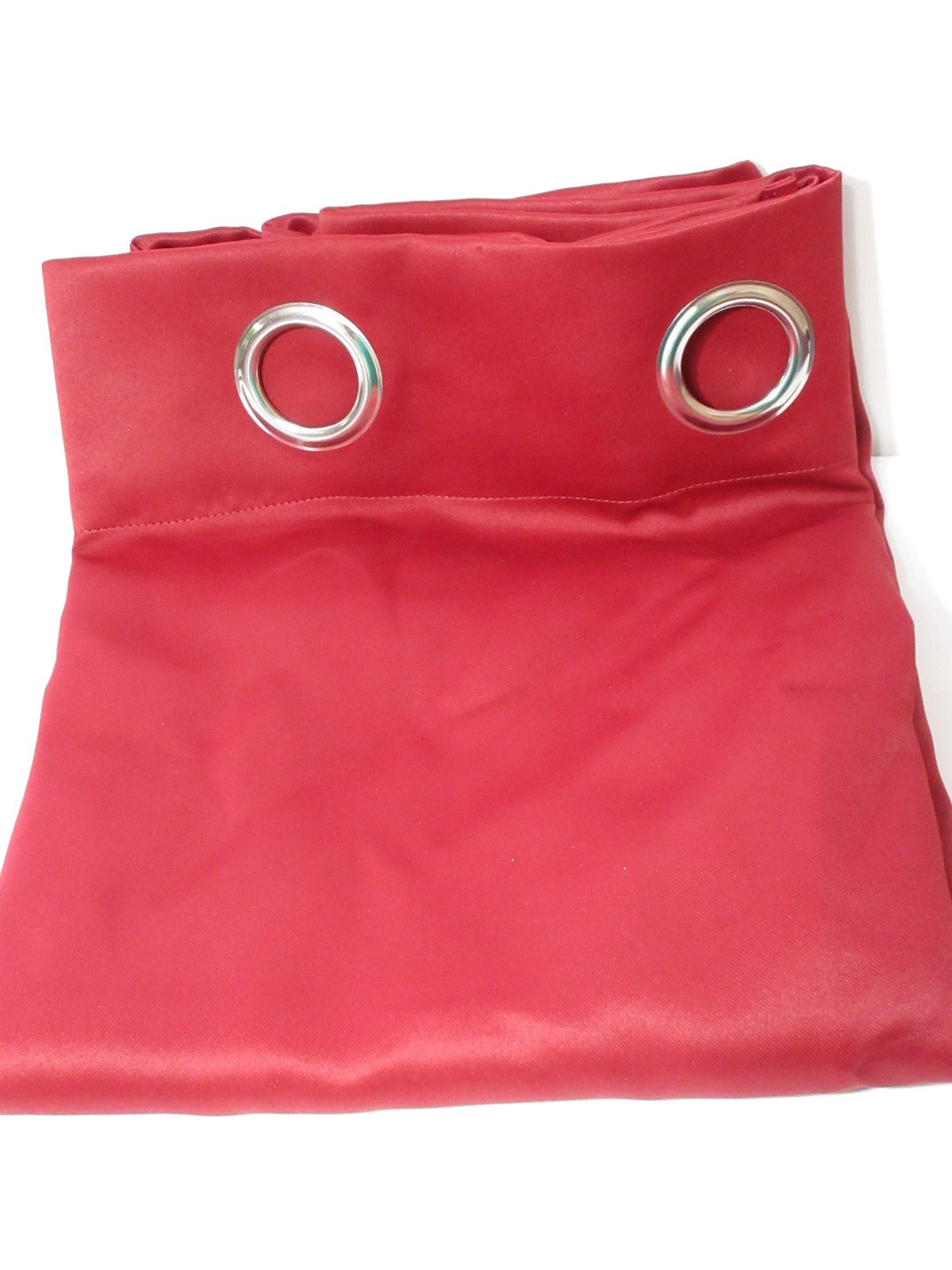 Solid Dark Red Grommet Curtain, One Piece, 42″ W x 63″ L, FREE SHIPPING!!!