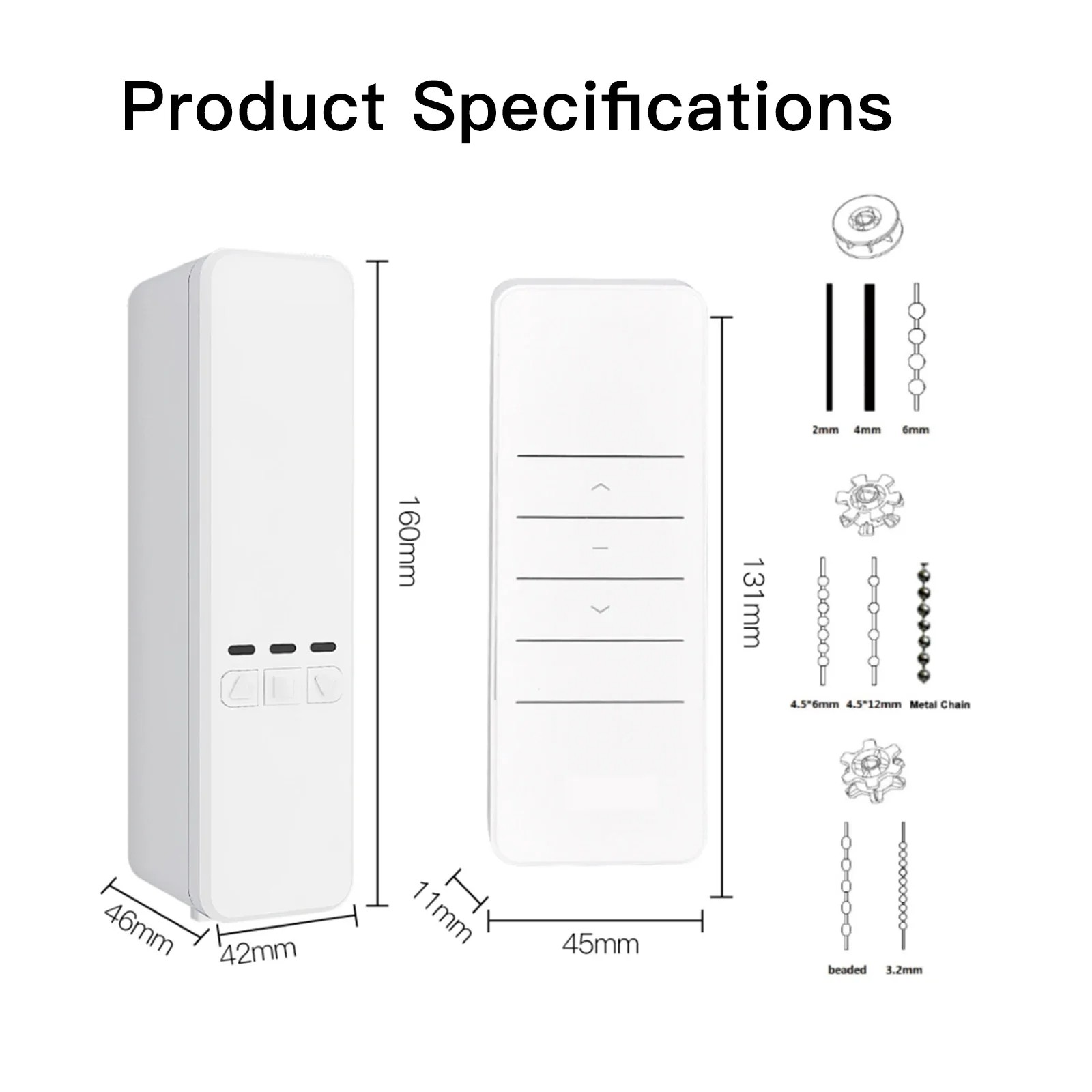 MOES Tuya WiFi、Zigbee Smart Motor Electric Chain Roller App via Alexa/Google
