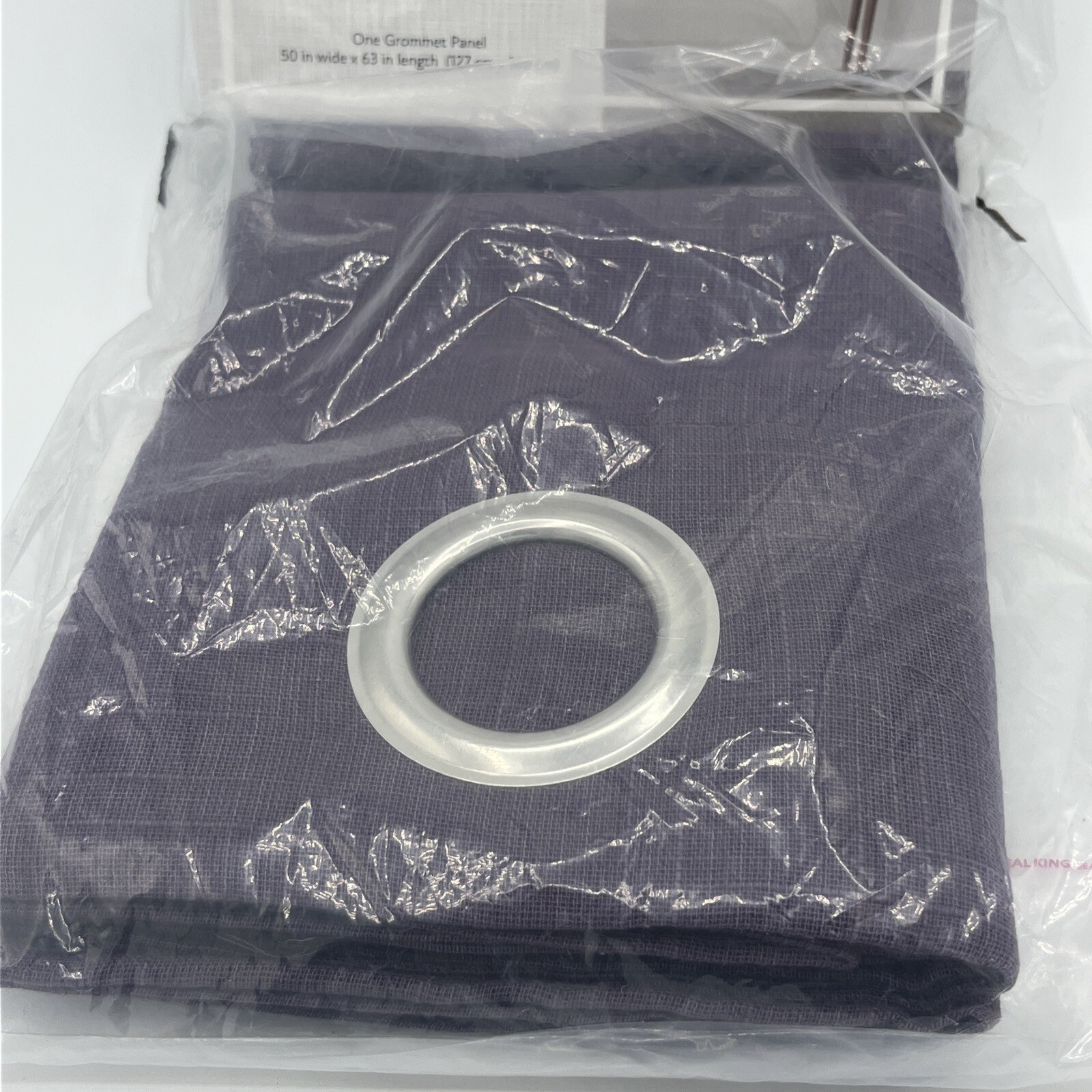 Fieldcrest Arden Cotton Sheer Grommet Panel Medium Purple New Free Ship