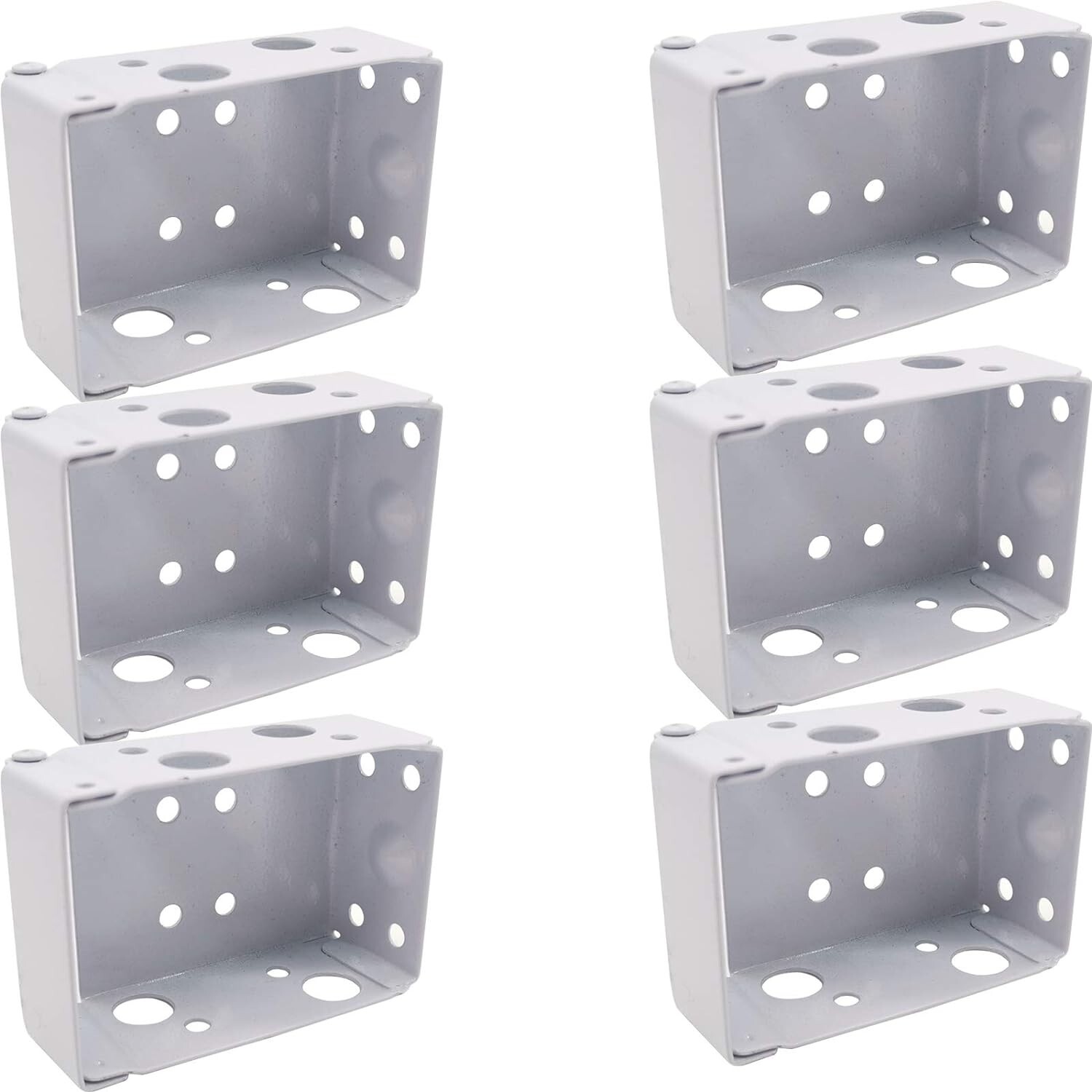 6PCS 2Inch Blind Brackets Low Profile Box Mounting Bracket for Window Blinds Wh