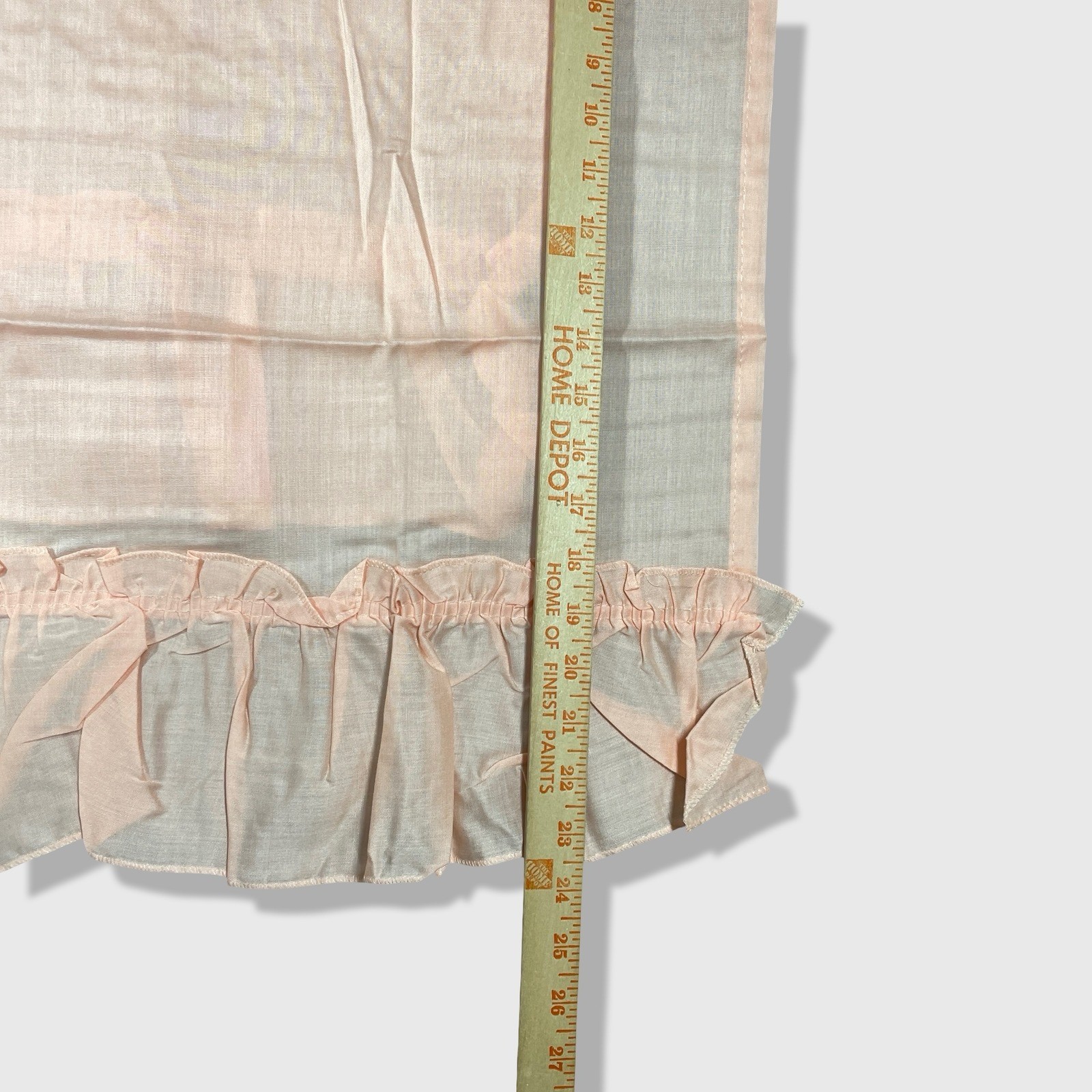 Unbranded Ruffle Cafe Curtains Panels Home Pink Shabby Chic Cottagecore 4pc Set