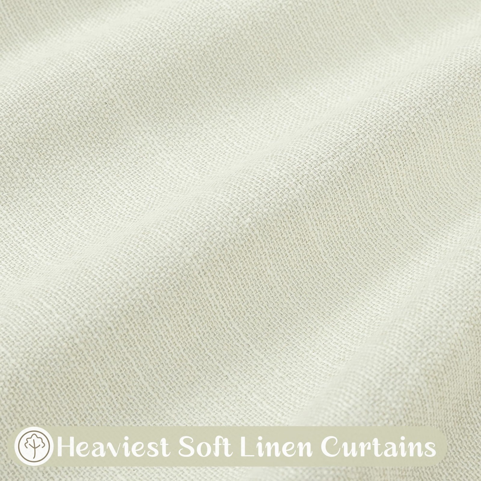 Blackout Curtains 54 Inch Long for Kitchens, Cream 2 Panels Set