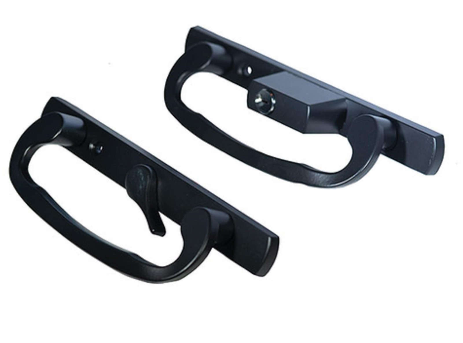 Easy Fix Hardware 8.5 Legacy Sliding Patio Glass Door Offset Latch Black Handle