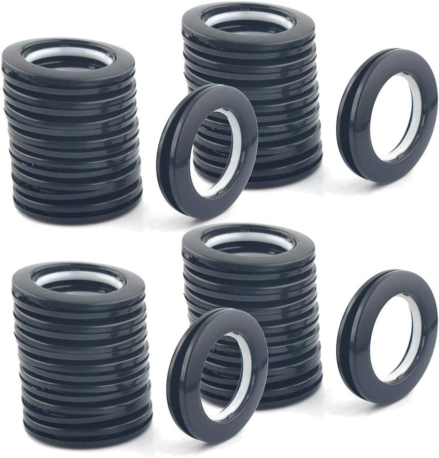 32 Pack Curtain Grommet, Inner Diameter 1-9/16″(40Mm) Curtain Eyelet Rings Roman