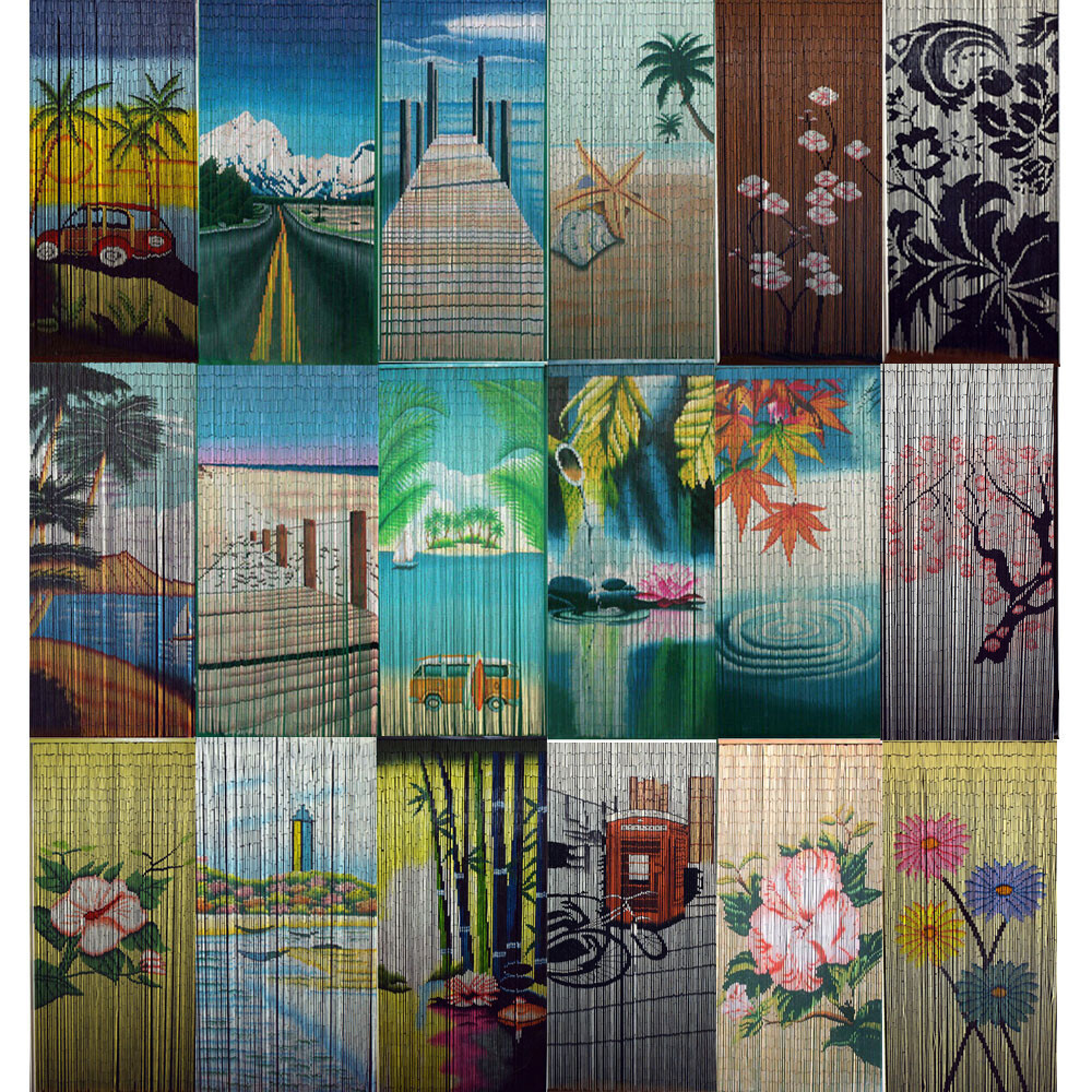 Bamboo Beaded Handmade Curtain Door Hanging Room Divider Beach Car Road Floras