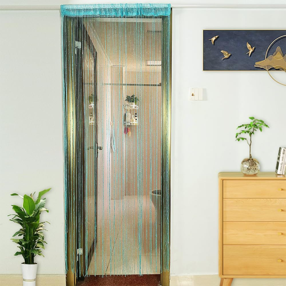 Home Decor Sequin Curtain for Doorway,Door String Curtains, 39X79 Inch Hanging,C