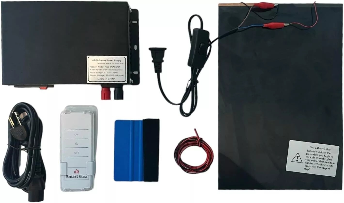 Smart Film Kit Box – PDLC Smart Film – Smart Film Transformer, Remote and More