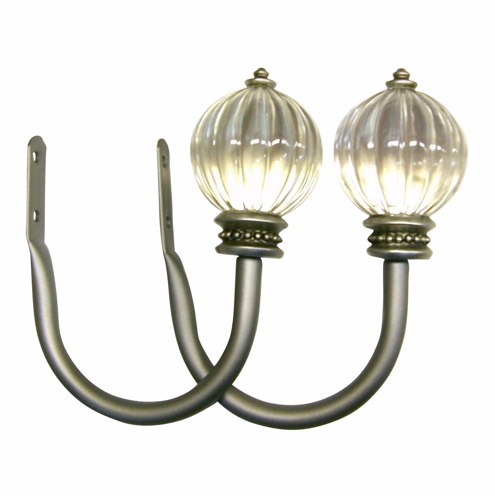 Jaclyn Smith 2 Decorative Lilianna Holdbacks – Antique Nickel