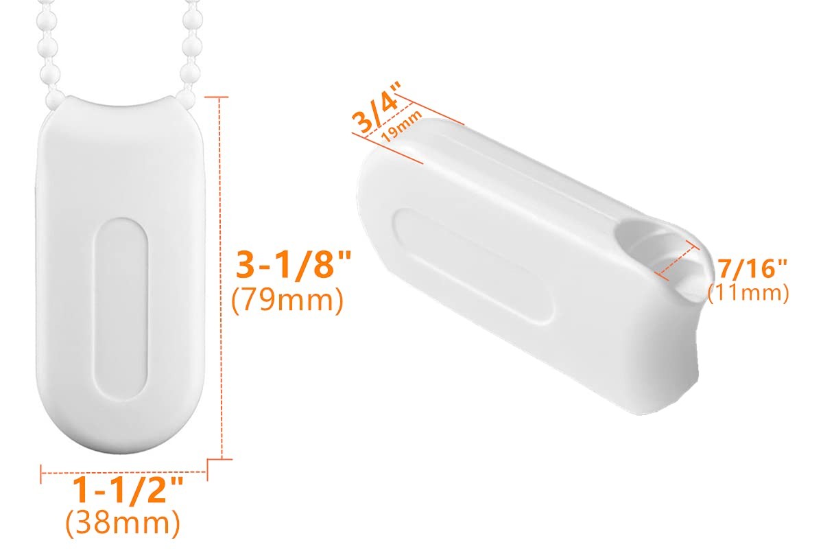 Cord Weight Spare 2pcs for Vertical Blind, Roller Blinds Window Shutter White…