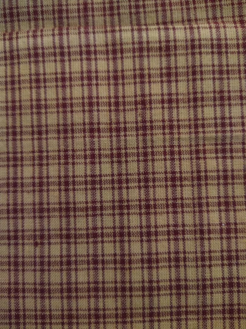 Country Style Burgundy Tan Tiers with Lining ~ Home Decor