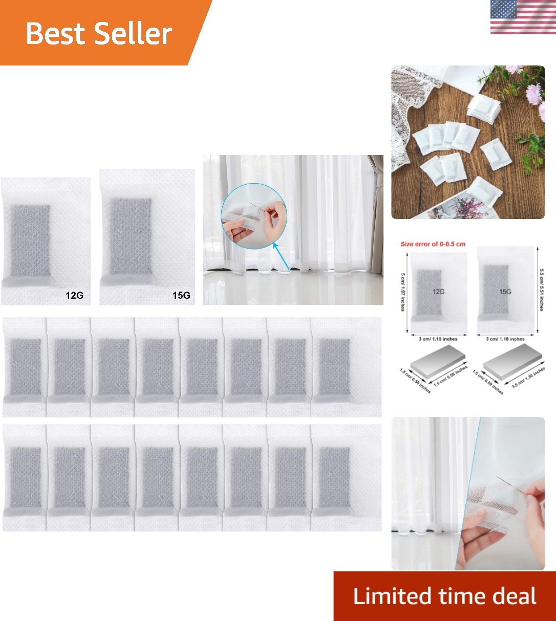 16 Non-Woven Fabric Curtain Weights – Essential Home Accessory