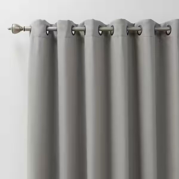 Best Home Fashion Dove Grommet Blackout Curtain – 100 in. W x 84 in. L
