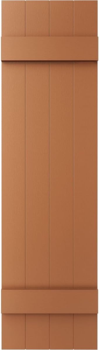 Standard Size Four Board Joined Shutters 14″W x 47″H Mid-America Vinyl 1pair