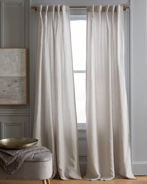 Quince Home European Linen Curtain Cloud 48X108