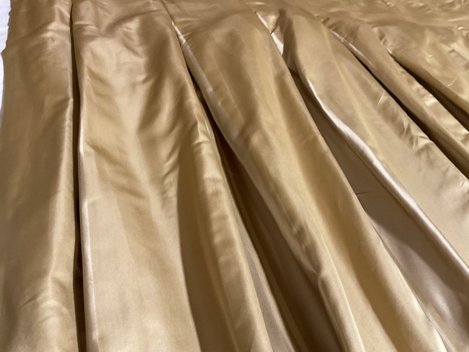 Restoration Hardware Thia Silk CurtainsPleated Interlined Thermal/ Gold/Tan