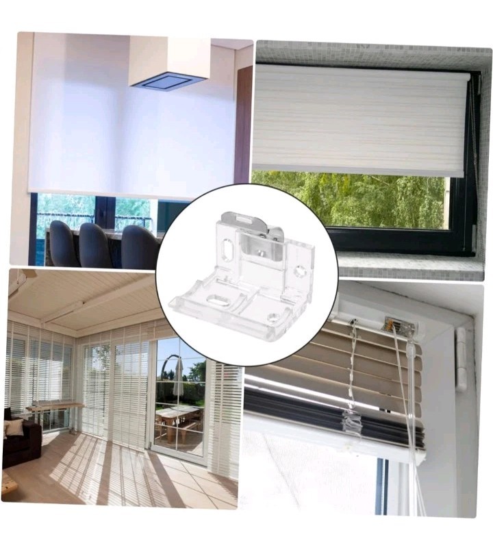 Set Of 4 Blinds Mounting Brackets Support Clip For Headrail Easy Installation