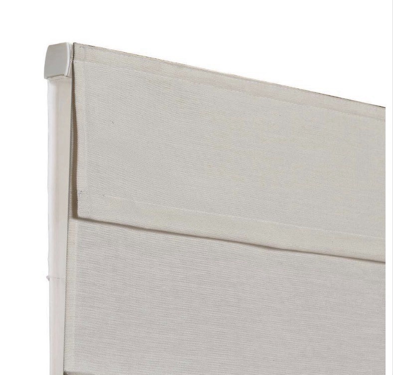 Cordless Light Filtering Fabric Roman Shade 31X64 Ivory