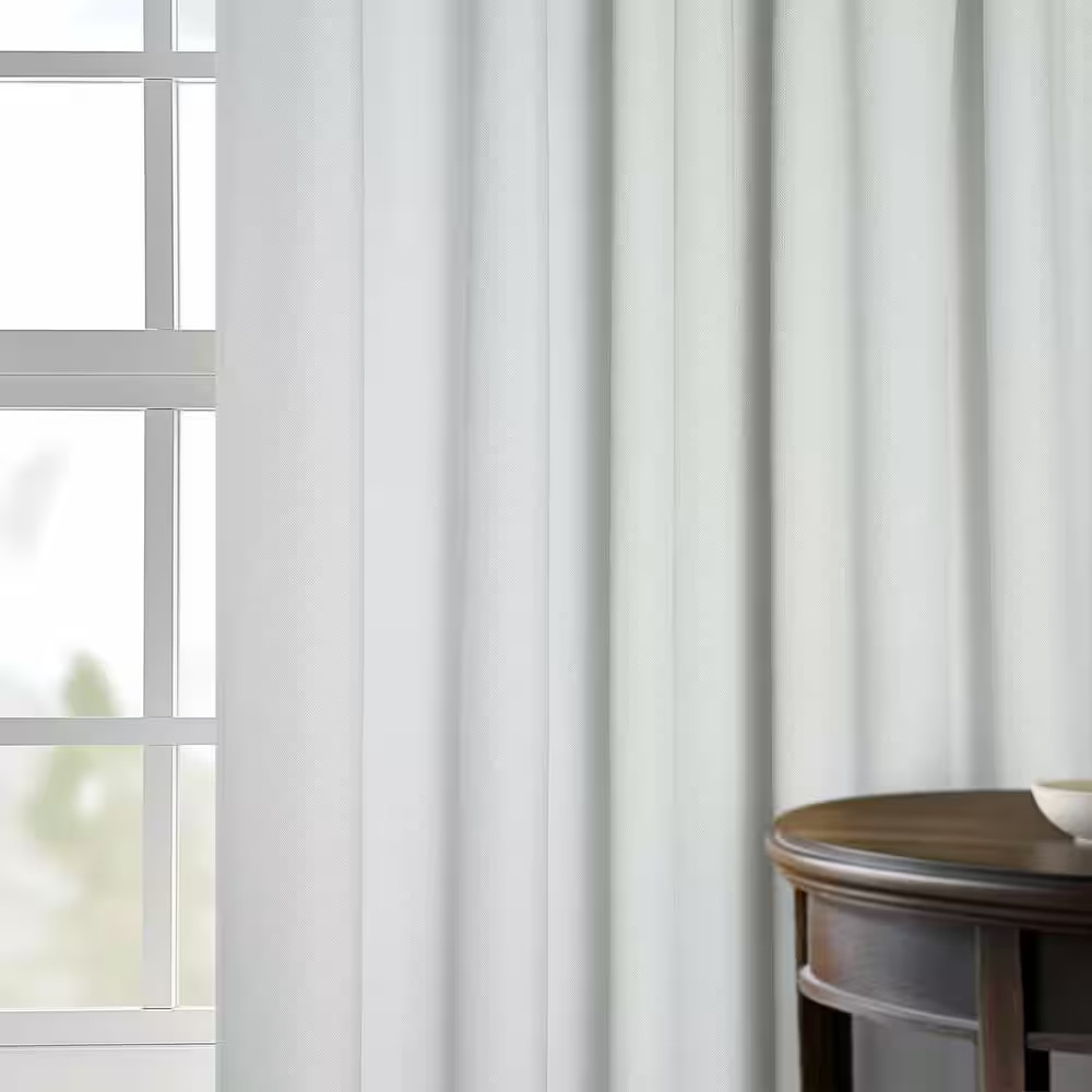 Off-White Performance Linen Curtains Pleated 25 In. W X 84 In. L Pinch Pleat Hot