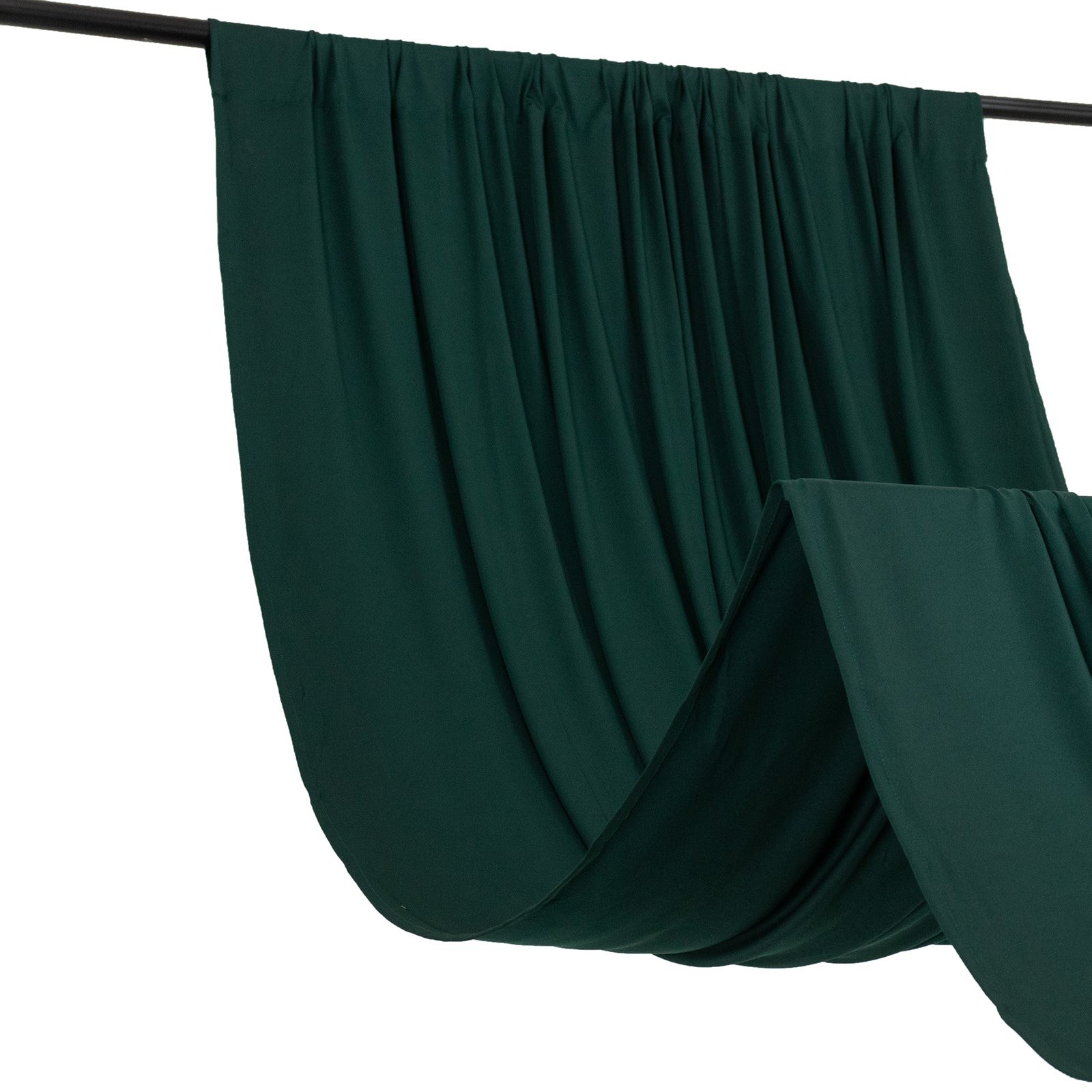 16 ft HUNTER GREEN 4-Way Stretch Spandex Divider Backdrop Curtain Party Wedding