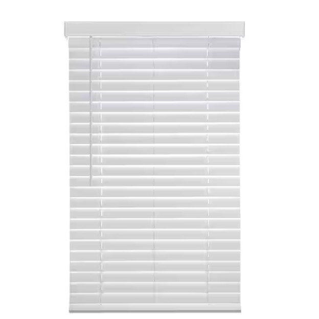 BRAND NEW in box 2″ White Cordless Faux Wood Blinds, 22.75″ x 47″