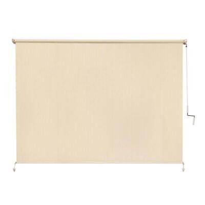 Coolaroo Exterior Roller Shade 96″W x 72″L UV Blocking Fade Resistant In Sesame