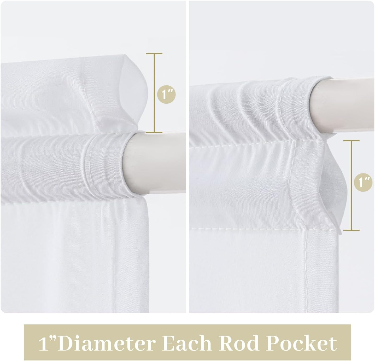 MIULEE Non-See-Through Sidelight Curtains for Front Door, Privacy Semi Sheer Cur