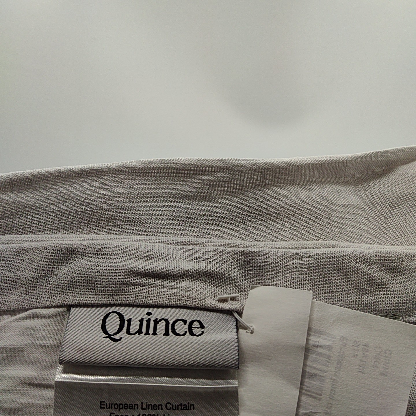 Quince Home European Linen Curtain Cloud 48X108